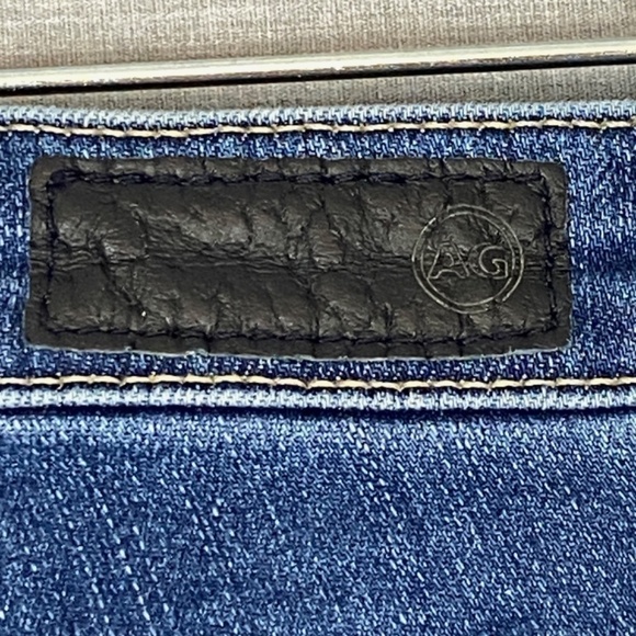 AG Adriano Goldschmeid Prima Crop Cigarette Jeans Womens 26R Raw Hem Medium Wash - Picture 3 of 15